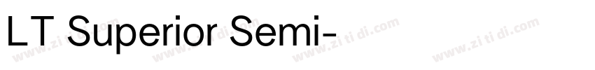 LT Superior Semi字体转换